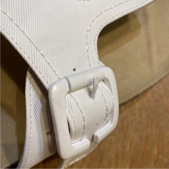 NEW Bjorndal White Penelope Thong Sandals, Cork insole, White & Jute Bottoms Sz7 - Picture 7 of 11